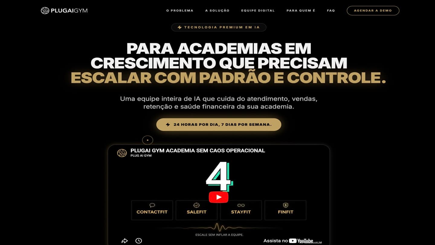 Screenshot de PlugAI Gym
